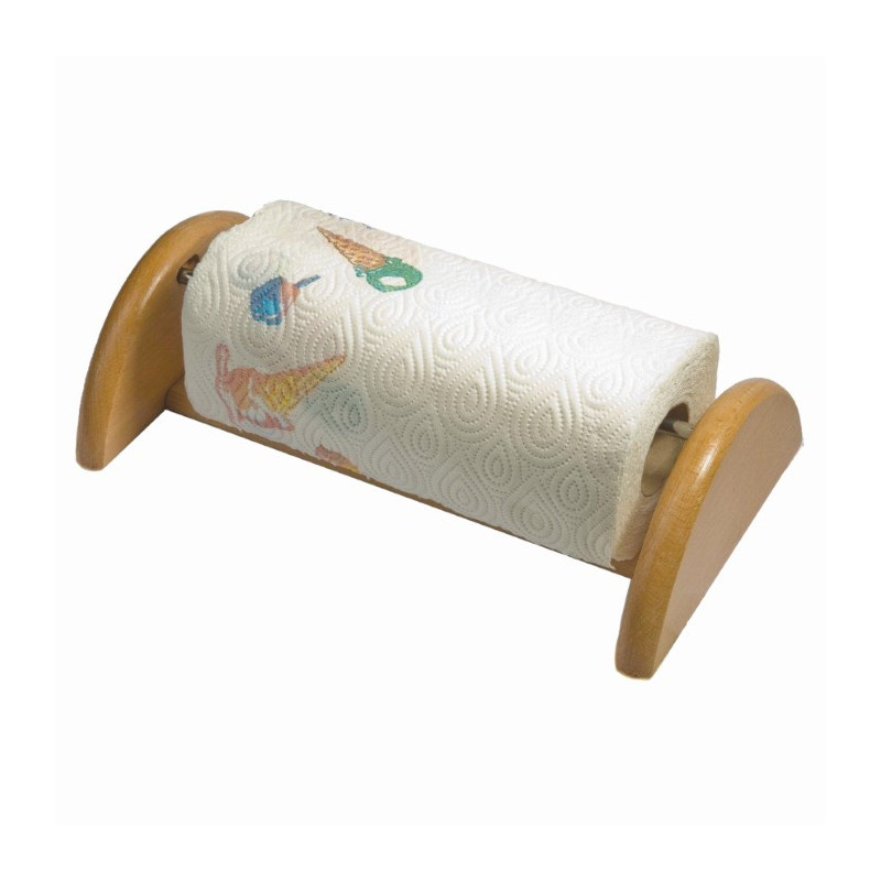 Suport pentru rola de prosoape de hârtie model de perete cu design rustic din lemn ideal pentru bucătărie terasă sau filigorie