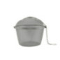infuzor rotund tip bilă din sită inox cu lanț pentru ceai sau condimente