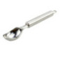 lingură pentru servit globuri de înghețată din inox cu cap special rotunjit și mâner cu agățătoare