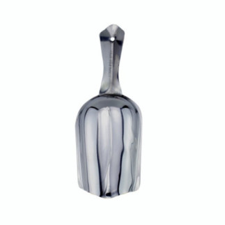 lopățică din inox pentru făină întoarsă cu susul în jos
