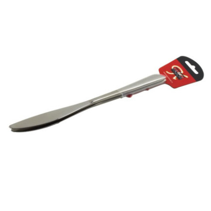 Set cuțite de masă din oțel inoxidabil, finisaj lucios premium și lamă ușor zimțată, tacâmuri pentru servirea mesei, 2 buc