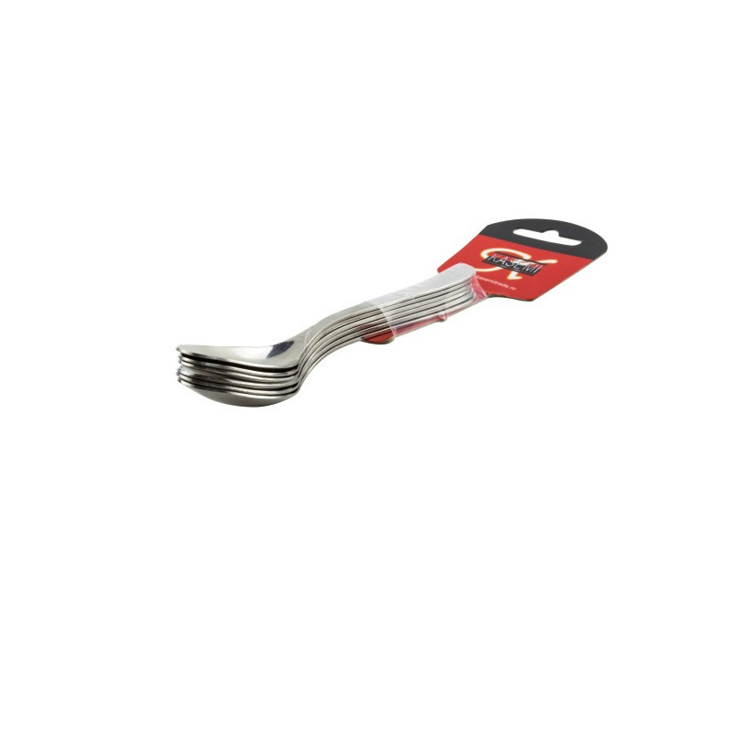 Set lingurițe pentru desert practice și rezistente din inox cu finisaj lucios premium, 6 buc