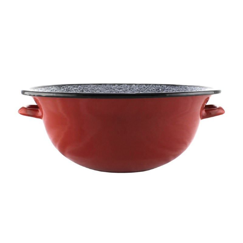 Vailing emailat pentru gătit, lighean smălțuit cu mânere laterale, ideal pentru frământat și amestecat, 9L