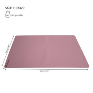 foaie silicon pentru copt cu informații despre dimensiuni marcate prin săgeți