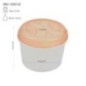 Caserolă pentru alimente, rotundă, cu capac bine fixat, pentru depozitat și transport, compatibil microunde și congelator, 0.5L recipient pentru condimente din plastic cu capac etanș cu dimensiuni și specificații despre greutate și capacitate