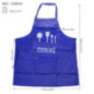 șorț de bucătărie albastru cu informații despre dimensiuni