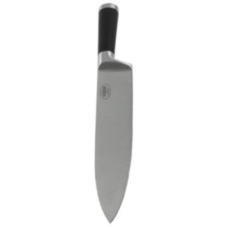 cuțit de bucătărie universal cu mâner ergonomic negru cu detaliu pe lamă din inox