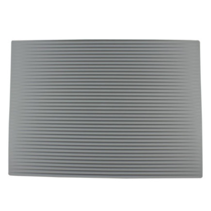 covoraș dreptunghiular pentru uscat vase și tacâmuri din elastomer cu canale de colectare a apei