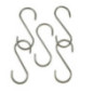 set de 5 cârlige solide în formă de S pentru agățat mezeluri în afumătoare