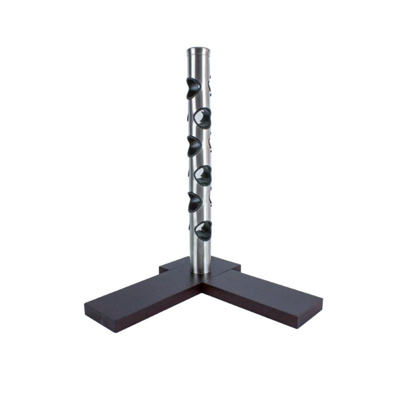 Organizator pentru 6 sticle de vin, suport vertical de masă, depozitare practică și acces rapid la băuturi