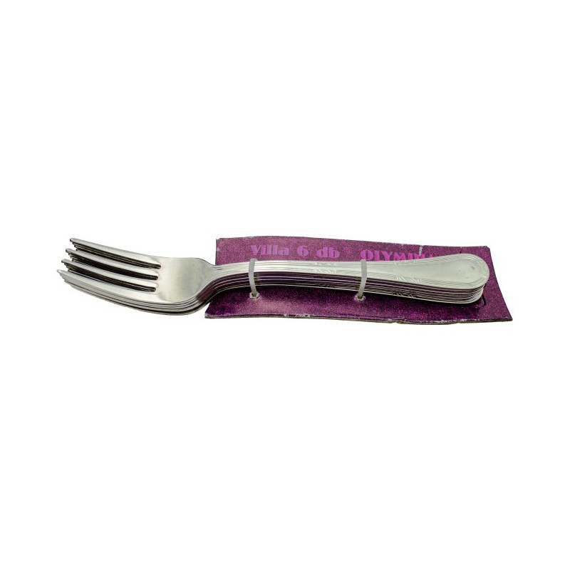Set de furculițe de masă, din inox rezistent, cu mâner ergonomic cu model, tacâmuri pentru servirea mesei, 6 buc