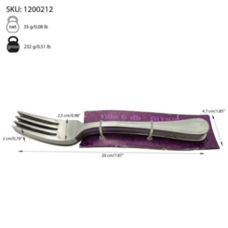 set de furculițe inox cu informații despre dimensiuni