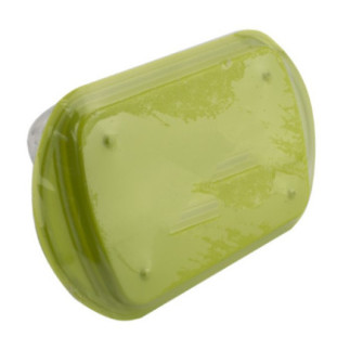 untieră din plastic răsturnată cu bază verde