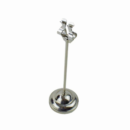 Suport pentru afișare meniuri sau numere de masă în restaurante, elegant, din inox, potrivit pentru evenimente și petreceri