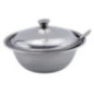 bol din inox cu capac și linguriță pentru zahăr sau dulceață