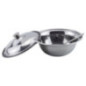 set bol din inox cu linguriță și capac pentru servit zahăr sau dulceață