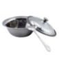 set din inox bol cu capac și linguriță pentru sosuri și condimente