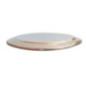 platou pentru servit aperitive oval din inox întors cu susul în jos