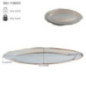 platou oval inox lucios pentru servire cu informații despre dimensiuni și greutate