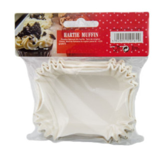 set de forme pătrate pentru copt din hârtie albă în amabalaj