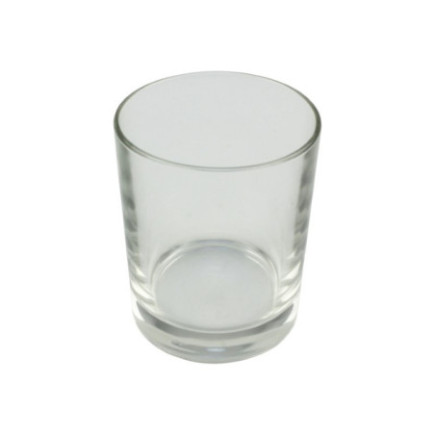 Pahar whisky din sticlă transparentă, design clasic, ideal pentru băuturi spirtoase, rock glass