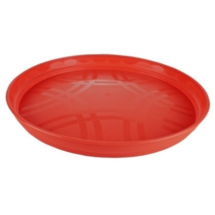 Tavă de servit rotundă din plastic cu margine înălțată, pentru transportul băuturilor în baruri, cafenele și restaurante, 32 cm
