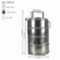 sufertas cu 4 caserole din inox și informații despre greutate capacitate și dimensiuni
