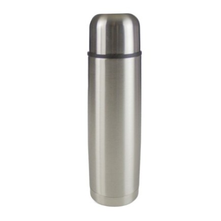 termos cilindric din inox pentru băuturi cu capac