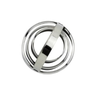 set de 3 forme rotunde cu mâner pentru decupat aluat de pogăcele din inox