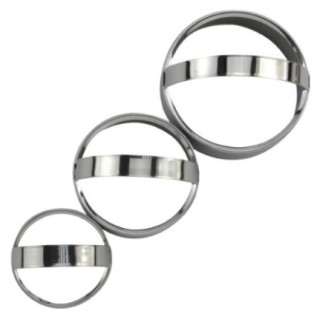 set 3 forme rotunde pentru decupat aluat de mărimi diferite cu mâner