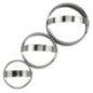 set 3 forme rotunde pentru decupat aluat de mărimi diferite cu mâner