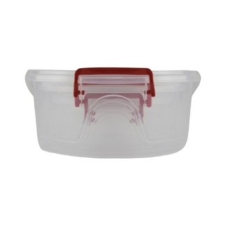 set caserole rotunde din plastic cu capace etanșe cu clipsuri