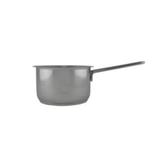 cratiță rotundă cu un mâner din inox pentru fiert ceai sau cafea