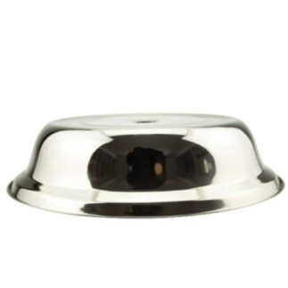 capac din inox rotund pentru protecția alimentelor din farfurie