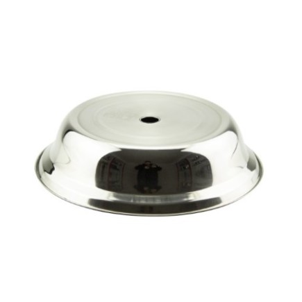 Capac inox pentru acoperirea farfuriilor, previne răcirea și protejează mâncarea, potrivit pentru restaurante și terase, Ø 27 cm