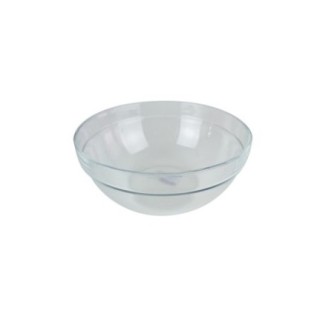 Bol rotund din sticlă potrivit pentru salate, supe, aperitive și deserturi, design elegant și compact, stivuibil, 370 ml