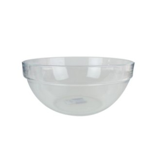 bol rotund din sticlă transparentă pentru supă sau salate