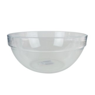 bol rotund din sticlă transparentă pentru servit salate
