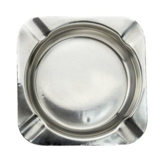 Scrumieră de masă din inox, pătrată, 4 țigarete, rezistentă și ușor de întreținut, perfectă pentru terase baruri sau restaurante