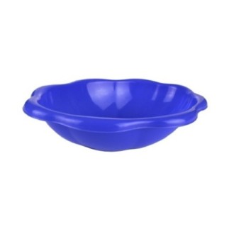 castron oval din plastic albastru pentru servit alimente la masă