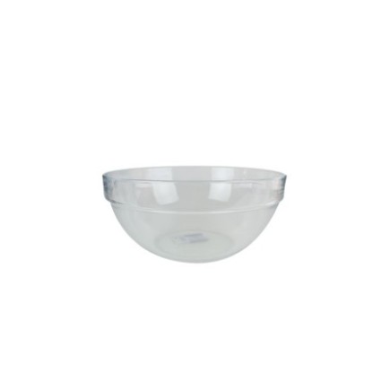 bol din sticlă transparent cu bordură pentru servit mâncare