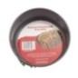 formă pentru copt tort rotundă 18 cm neagră din teflon cu etichetă colorată în interior și dispozitiv de lărgire a pereților
