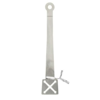 clește mic din inox pentru servit cuburi de zahăr cu orificiu pentru agățat