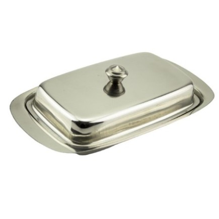 untieră dreptunghiulară din inox cu finisaj lucios