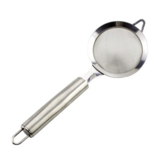 Spumieră cu plasă fină pentru separarea grăsimilor și filtrarea spumei sau impurităților în timpul gătirii, din inox, 9.5 cm