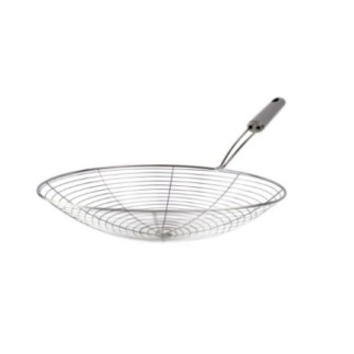 Spumieră pentru alimente prăjite din inox, perfectă pentru scurgerea uleiului din alimente prăjite, gogoși sau cartofi prăjiți
