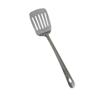 paletă din inox cu mâner plat pentru întors alimente în tigaie