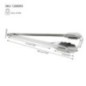 clește inox pentru grătar 40 cm cu detalii despre dimensiuni și greutate