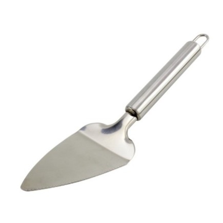 Paletă inox pentru servit plăcinte și quiche, torturi și prăjituri, cu margine zimțată pentru porționare și servire