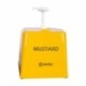 dozator cu pompă pentru muștar din plastic galben
